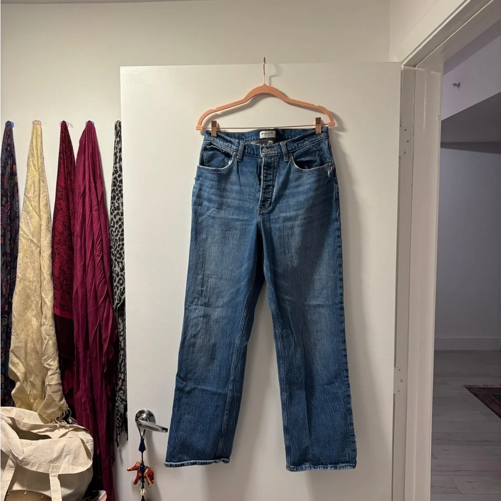 Abercrombie & Fitch Curve Love 90’s Baggy Low Rise Jeans - Picture 3 of 5